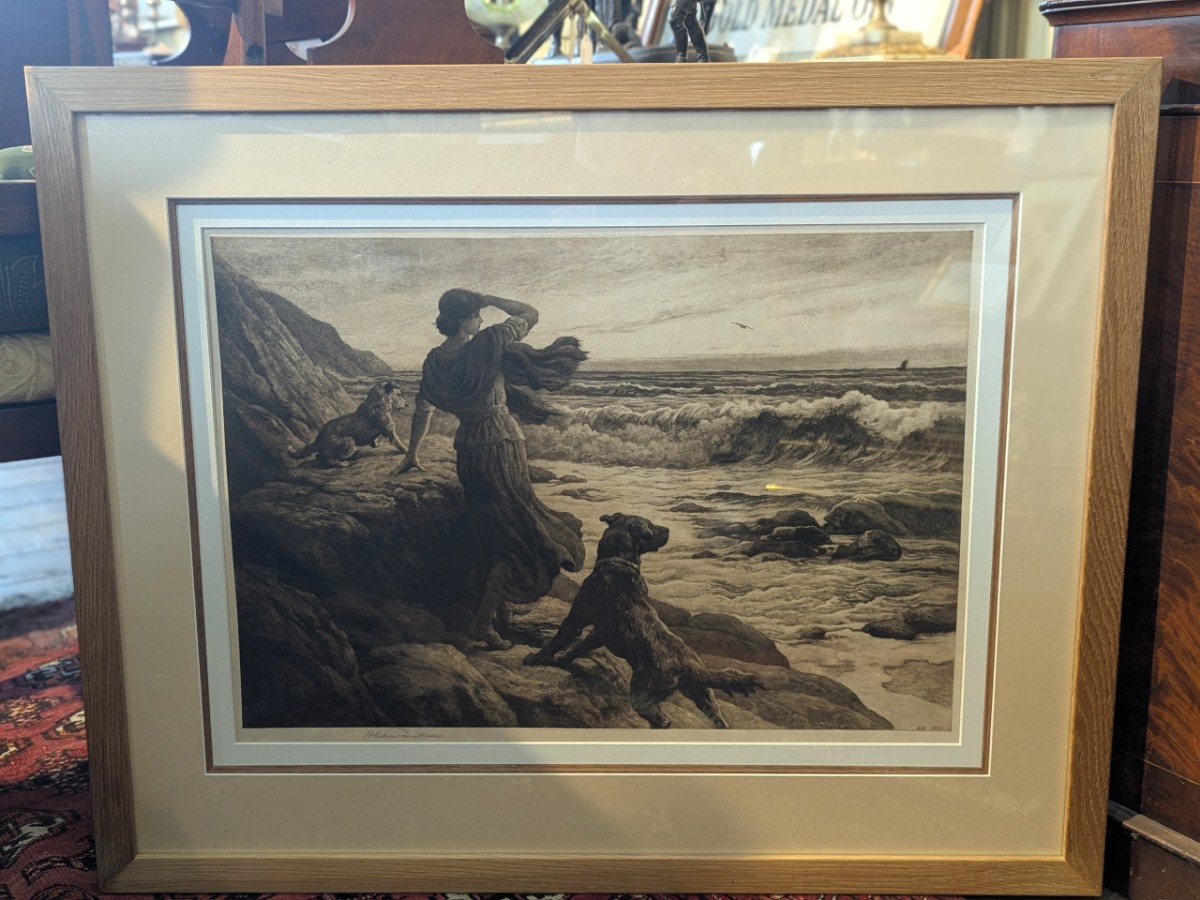 Herbert Thomas Dicksee RE (1862-1942) 'In Sight At Last' Etching